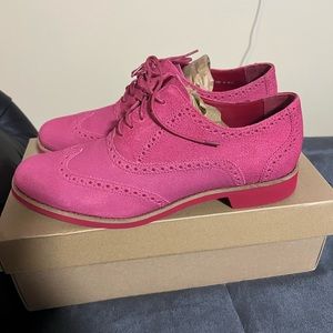 Colorful Cole Haan Alisa Oxford II Size 10B Punch/Tango Red worn once